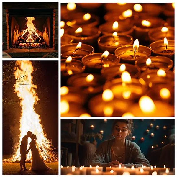 Fuego<br />(pasión, transformación)